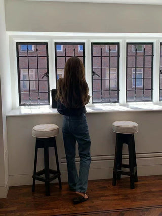 French straight jeans