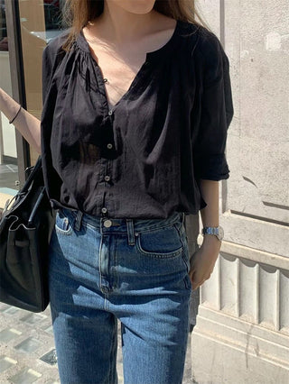 French straight jeans