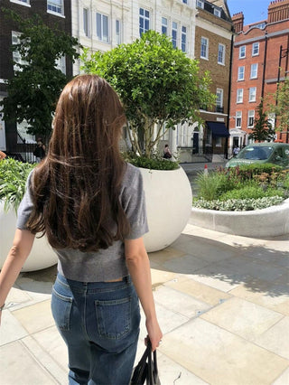 French straight jeans