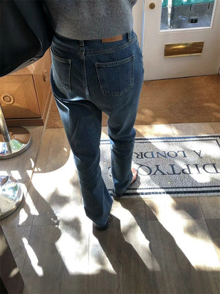French straight jeans