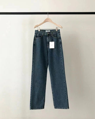 French straight jeans