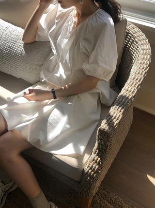 Pleated White skirt