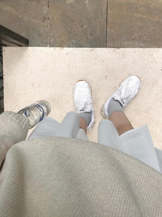 Pleated White skirt