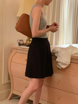 Pleated White skirt