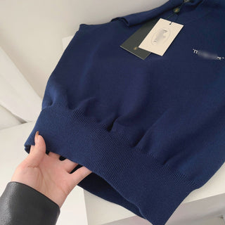 Solid knit vest