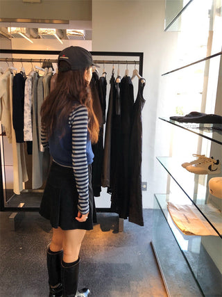 Solid knit vest