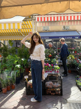 Retro straight jeans