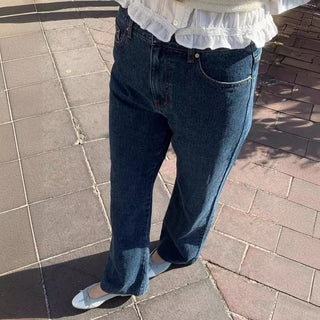 Retro straight jeans