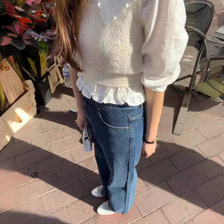 Retro straight jeans