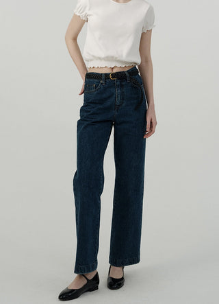 Retro straight jeans