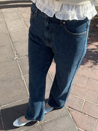 Retro straight jeans