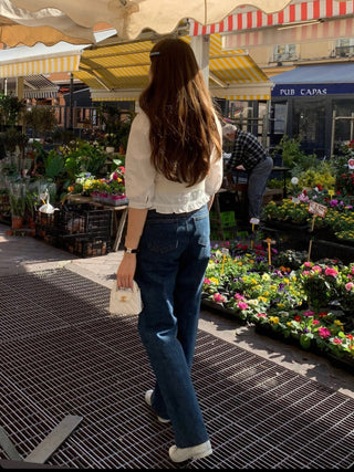 Retro straight jeans