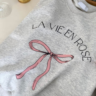 Bow print sweater