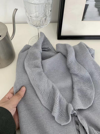 Ruffled cardigan