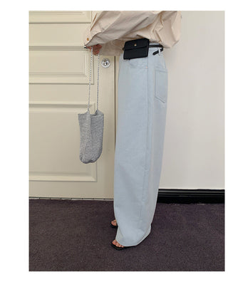 Denim bloomer pants