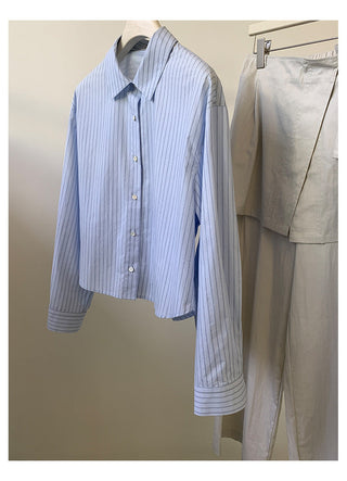 Striped short shirt