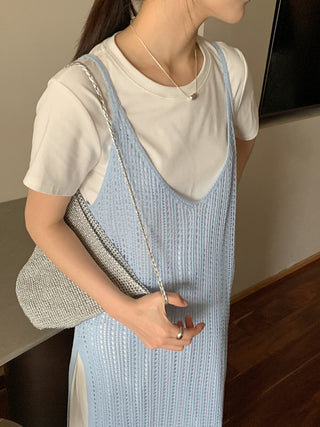 Hollow camisole dress