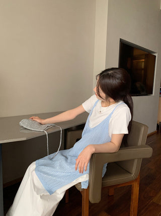 Hollow camisole dress