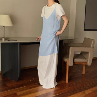 Hollow camisole dress