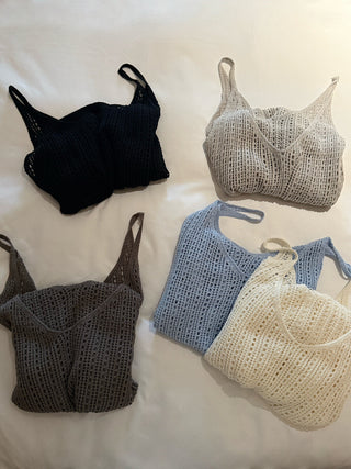 Hollow camisole dress