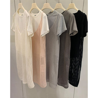 Hollow camisole dress