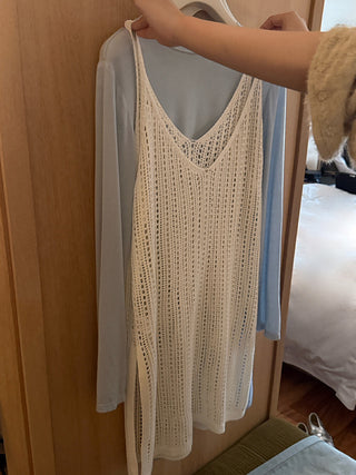 Hollow camisole dress