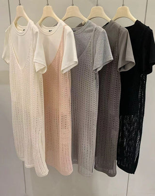 Hollow camisole dress