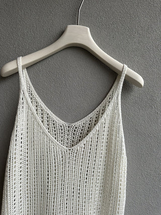 Hollow camisole dress