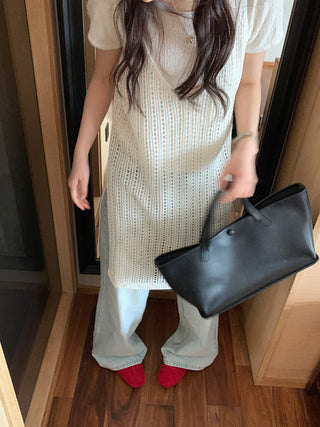 Hollow camisole dress