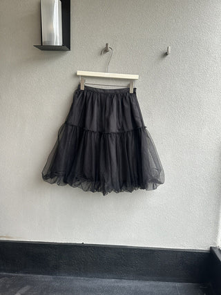Mesh midi skirt