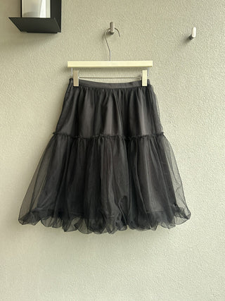Mesh midi skirt