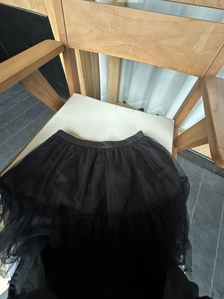 Mesh midi skirt