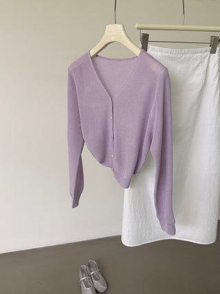 V-neck cardigan