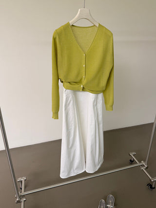 V-neck cardigan