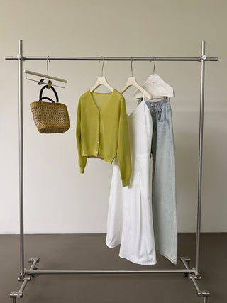 V-neck cardigan