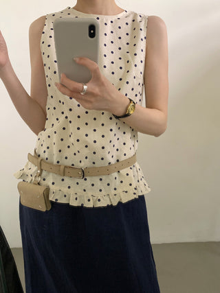Polka dot vest