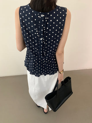 Polka dot vest