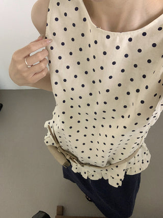 Polka dot vest