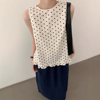 Polka dot vest