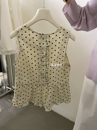 Polka dot vest