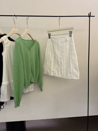 Wave lace skirt