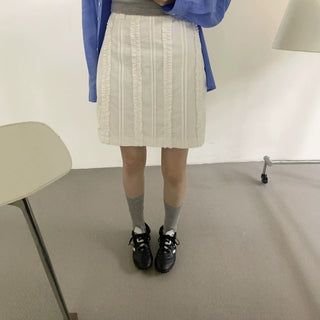 Wave lace skirt