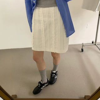 Wave lace skirt