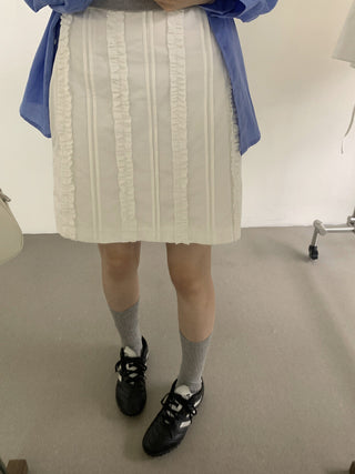 Wave lace skirt