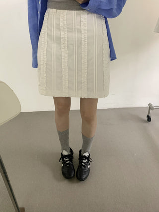 Wave lace skirt
