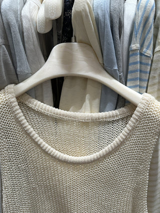 Linen knit vest