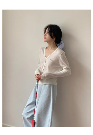 Embroidered cardigan