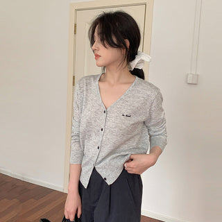 Embroidered cardigan