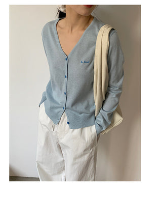 Embroidered cardigan