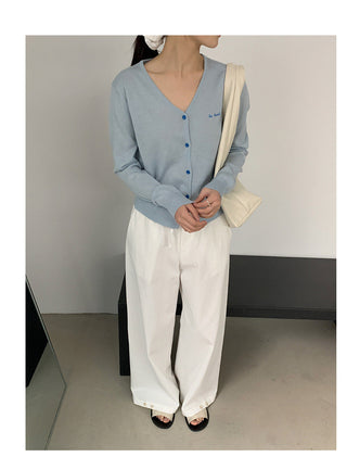 Embroidered cardigan
